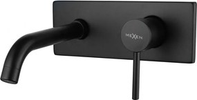 Mexen Alma bateria umywalkowa podtynkowa, czarna - 75115-70