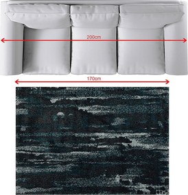 Dywan Softness near black/peacock blue 120x170cm