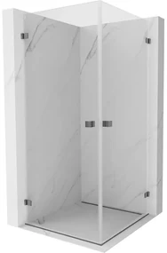 Mexen Lunar-B Duo kabina prysznicowa uchylna 95 x 95 cm, transparent, gun metal - 832-095L-095P-95-00