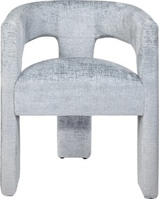 Designerskie krzesło fotelowe z tkaniny szenilowej Leith 71