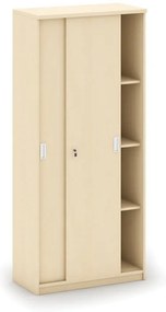 Szafa przesuwna MIRELLI, 800 x 400 x 1800 mm, brzoza