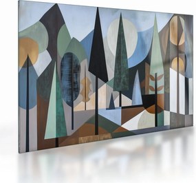 Obraz na szkle - Naturalna geometria abstrakcyjna II. (70x50 cm)