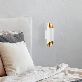 Biały kinkiet ø 8 cm Cut – Opviq lights