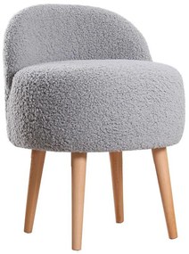 Taboret MIKI, śr. 46 cm, szary