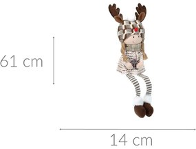 Pluszowa dekoracja świąteczna, 61 cm