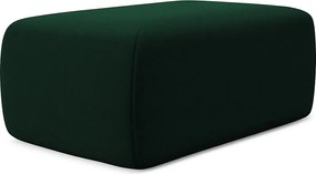 Pufa - z tkaniny welwetowej - butelkowa zieleń - KAPUA