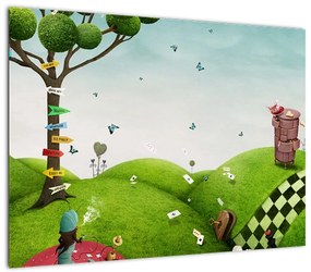 Obraz na szkle wspaniałego krajobrazu (70x50 cm)