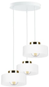 Lampa wisząca na przewodzie IGNIA 3xE27/60W/230V biała