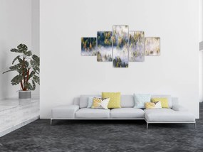 Obraz drzew we mgle (125x70 cm)