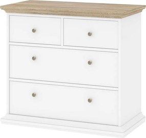 Komoda Paris 70305 biały - dąb sonoma
