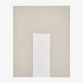 Płótno Dekoracyjne 80x100 Cm Z Lnu O Fakturze Stiuku Antia Kremowa Semoline - Sklum