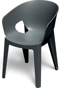 Plastikowe krzesło do ogrodu Premo Five z podłokietnikami