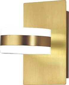 Dunk - Fabas Luce 2-Light Round Kinkiet - 16 W Ściemnialna Lampa Ścienna LED - Mosiądz Satynowy