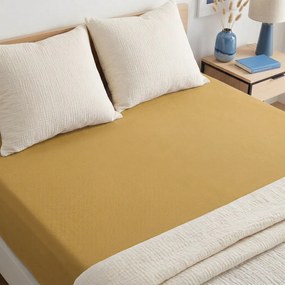 4Home prześcieradło IDEAL musztardowy, 200–220 x 200 cm, 200–220 x 200 cm