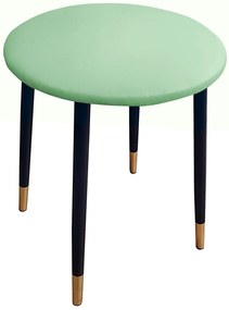 Taboret TRIX D7 seledyn podstawa czarna/złota