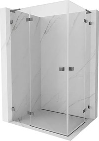 Mexen Lunar L Duo kabina prysznicowa uchylna lewa 115 x 70 cm, transparent, gun metal - 834L-115L-070P-95-00