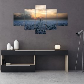 Obraz - Paryż z góry (125x70 cm)
