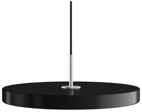 Czarna lampa wisząca LED z metalowym kloszem ø 43 cm Asteria Medium – UMAGE