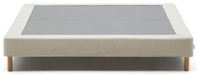 Beżowe tapicerowane łóżko dwuosobowe 150x190 cm Ofelia – Kave Home