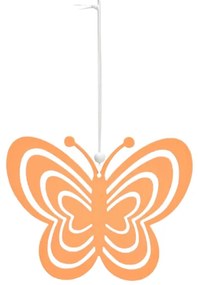 Wiszący metalowy motyl PASTEL BUTTERFLY - różne kolory Kolor: Pomarańczowy