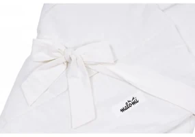 Biały bawełniany rożek niemowlęcy 75x75 cm – Malomi Kids
