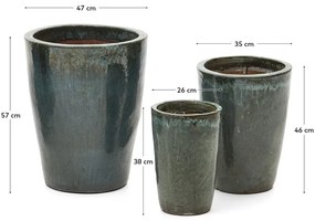 Terakotowe doniczki zestaw 3 szt. ø 47 cm Rotja – Kave Home