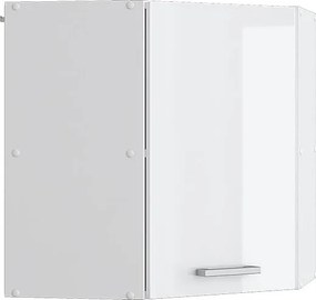 Szafka wisząca narożna biały wysoki połysk 57x34.1x60 r-line