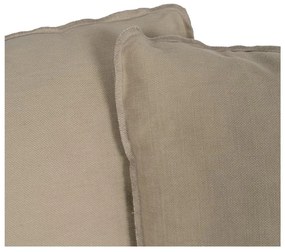 Beżowa lniana sofa 216 cm – Ixia