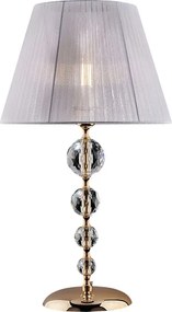 Ruben Lume z pozłacanego żelaza i kryształu 1 lampa z abażurem H.61 Ø35 BL267-LM-OR