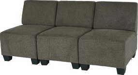 Modułowa sofa 3-osobowa Moncalieri,  brązowa, bez podłokietników