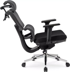 Ergonomiczny fotel biurkowy Trus z regulowanym zagłówkiem i wysuwanym podnóżkiem – idealne połączenie komfortu i funkcjonalności