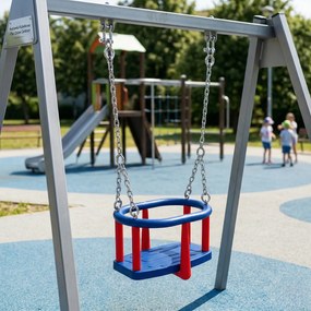 Zestaw Na Plac Zabaw Siedzisko Kubełkowe + Łańcuch Stal Nierdzewna 1,8m Huśtawka Dla Dzieci