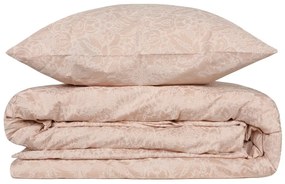 Kremowa pościel jednoosobowa z satyny bawełnianej Cream, 140x200 cm