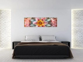 Obraz - Kwiat kalejdoskopowy (170x50 cm)