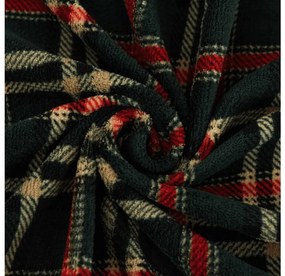 PrzytulneMieszkanie.pl Prześcieradło z mikropluszu GLENMOORE 160x200 cm zielone