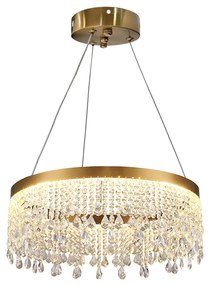LAMPA SUFITOWA WISZĄCA LED APP1730-1CP Złota 40cm