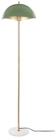 Lampa stojąca w zielono-złotym kolorze z metalowym kloszem (wysokość 154 cm) Waved – Leitmotiv