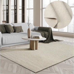 Dywan Premium Wool ręcznie tkanynaturalnej wełny, krem, 300 x 400 cm
