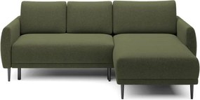 Narożnik BONO z funkcją spania Drewniane nóżki Eleganckie podłokietniki Głębokie siedzisko Prawa strona Barrel 38