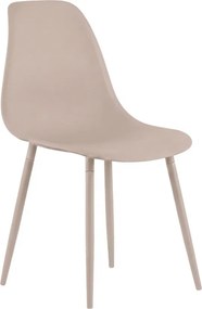 Krzesło do kuchni OSAKA plastikowe, beżowe