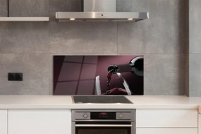 Panel szklany do Kuchni Głęboki Purpurowy Kolor Wina