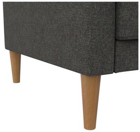 Ciemnoszara rozkładana sofa 82 cm Lilly – Støraa