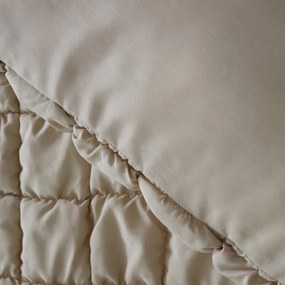 Beżowa pościel dwuosobowa 200x200 cm Puffer – Catherine Lansfield