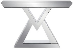 Konsola MDF z lustrem – kolor: srebrny - ISIDA marki Pascal Morabito