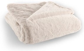 Białobeżowy koc ze sztucznego futra 150x200 cm Ruby – Tiseco Home Studio