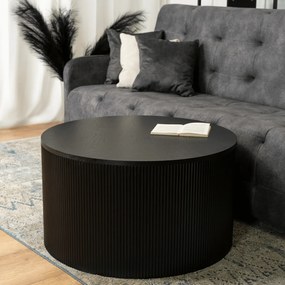 Stolik Kawowy HOPE MAX 80 cm Czarny Nowoczesny Loft