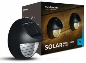 Modee solarna lampa ścienna LED ML-WS101, 2 szt.