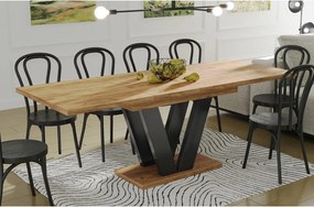 Stół rozkładany LARA 130(210)x80 dąb złoty craft