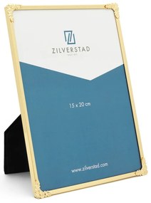 Metalowa ramka stojąca/ścienna w kolorze złota 16x21 cm Decora – Zilverstad