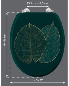 Deska sedesowa 37,5 x 47 Jade – douceur d'intérieur